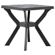 vidaXL Bistro stolík, antracitový 70x70x72 cm, plast - cena, srovnání