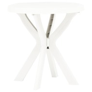 vidaXL Bistro stolík biely priemer 70 cm plast - cena, srovnání