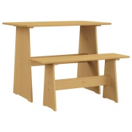 vidaXL Jedálenský stôl s lavicou medovohnedý masívne borovicové drevo - cena, srovnání