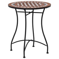 vidaXL Mozaikový bistro stolík, hnedý 60 cm, keramika - cena, srovnání