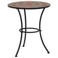 vidaXL Mozaikový bistro stolík, oranžový/sivý 60 cm, keramika - cena, srovnání