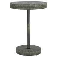 vidaXL Záhradný stolík sivý 75,5x106 cm polyratanový - cena, srovnání