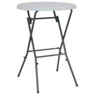 vidaXL Skladací barový stôl, biely 80x110 cm, HDPE - cena, srovnání