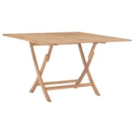 vidaXL Skladací záhradný stôl 120x120x75 cm, tíkový masív - cena, srovnání