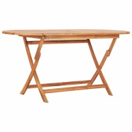 vidaXL Skladací záhradný stôl 160x80x75 cm, tíkový masív - cena, srovnání