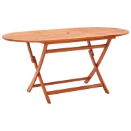 vidaXL Skladací záhradný stôl 160x85x74 cm eukalyptový masív - cena, srovnání