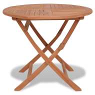 vidaXL Skladací záhradný stôl 85x76 cm, tíkový masív - cena, srovnání