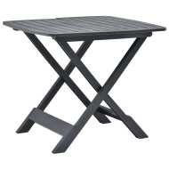 vidaXL Skladací záhradný stôl antracitový 79x72x70 cm plastový - cena, srovnání