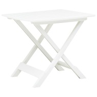 vidaXL Skladací záhradný stôl biely 79x72x70 cm plastový - cena, srovnání
