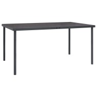 vidaXL Vonkajší jedálenský stôl antracitový 150x90x74 cm oceľ - cena, srovnání