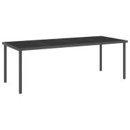 vidaXL Vonkajší jedálenský stôl antracitový 220x90x75 cm oceľ a sklo - cena, srovnání