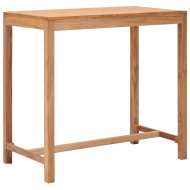vidaXL Záhradný barový stôl 110x60x105 cm teakový masív - cena, srovnání