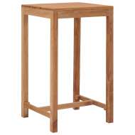 vidaXL Záhradný barový stôl 60x60x105 cm teakový masív - cena, srovnání
