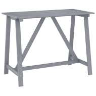 vidaXL Záhradný barový stôl sivý 140x70x104 cm akáciový masív - cena, srovnání