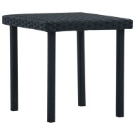 vidaXL Záhradný čajový stôl čierny 40x40x40 cm polyratanový - cena, srovnání