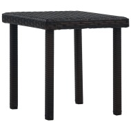 vidaXL Záhradný čajový stôl hnedý 40x40x40 cm polyratanový - cena, srovnání