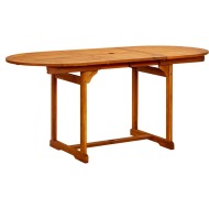 vidaXL Záhradný jedálenský stôl (120-170)x80x75 cm masívne akáciové drevo - cena, srovnání