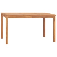 vidaXL Záhradný jedálenský stôl 140x80x77 cm teakový masív - cena, srovnání