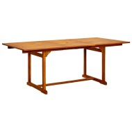 vidaXL Záhradný jedálenský stôl (150-200)x100x75 cm akáciové drevo - cena, srovnání