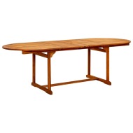 vidaXL Záhradný jedálenský stôl (160-240)x100x75 cm akáciové drevo - cena, srovnání
