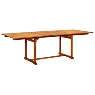 vidaXL Záhradný jedálenský stôl (160-240)x100x75 cm akáciový masív - cena, srovnání