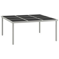 vidaXL Záhradný jedálenský stôl 170x170x74,5 cm sklo a oceľ - cena, srovnání