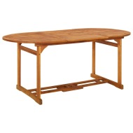 vidaXL Záhradný jedálenský stôl 180x90x75 cm masívne akáciové drevo - cena, srovnání