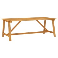 vidaXL Záhradný jedálenský stôl 206x100x74 cm akáciový masív - cena, srovnání