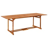 vidaXL Záhradný jedálenský stôl 220x90x75 cm masívne akáciové drevo - cena, srovnání