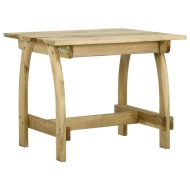 vidaXL Záhradný stôl 110x74x75 cm impregnované borovicové drevo - cena, srovnání