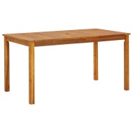 vidaXL Záhradný stôl 140x80x74 cm, akáciový masív - cena, srovnání