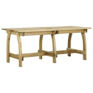 vidaXL Záhradný stôl 220x74x75 cm impregnované borovicové drevo - cena, srovnání
