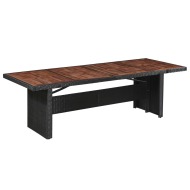 vidaXL Záhradný stôl 240x90x74 cm, polyratan a akáciový masív - cena, srovnání