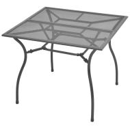 vidaXL Záhradný stôl 90x90x72 cm, oceľová sieťovina - cena, srovnání