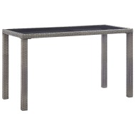 vidaXL Záhradný stôl antracitový 123x60x74 cm polyratanový - cena, srovnání