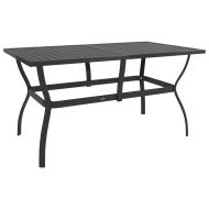 vidaXL Záhradný stôl antracitový 140x80x72 cm oceľ - cena, srovnání
