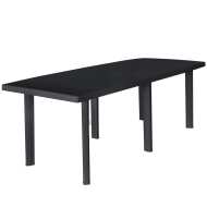 vidaXL Záhradný stôl antracitový 216x90x72 cm plastový - cena, srovnání