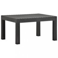 vidaXL Záhradný stôl antracitový 58x58x41 cm PP - cena, srovnání