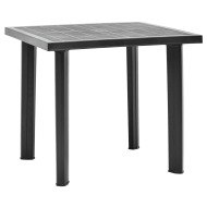 vidaXL Záhradný stôl, antracitový 80x75x72 cm, plast - cena, srovnání