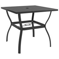 vidaXL Záhradný stôl antracitový 81,5x81,5x72 cm oceľ - cena, srovnání