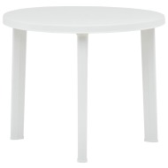 vidaXL Záhradný stôl biely 89 cm plastový - cena, srovnání