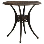 vidaXL Záhradný stôl bronzový 78x78x72 cm liaty hliník - cena, srovnání