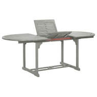 vidaXL Záhradný stôl, sivý 200x100x74 cm, akáciový masív - cena, srovnání