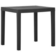 vidaXL Záhradný stôl sivý 79x65x72 cm plast - cena, srovnání