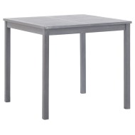 vidaXL Záhradný stôl, sivý 80x80x74 cm, akáciový masív - cena, srovnání