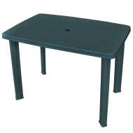 vidaXL Záhradný stôl, zelený 101x68x72 cm, plast - cena, srovnání