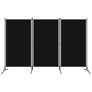 vidaXL 3-panelový paraván čierny 260x180 cm - cena, srovnání