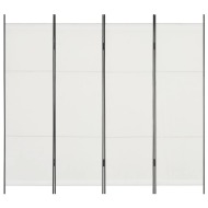 vidaXL 4-panelový paraván biely 200x180 cm - cena, srovnání