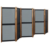 vidaXL 6-panelový paraván čierny 420x170 cm - cena, srovnání