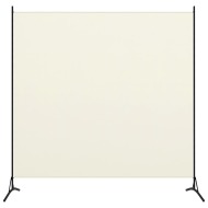 vidaXL Paraván s 1 panelom, krémovo biely 175x180 cm - cena, srovnání